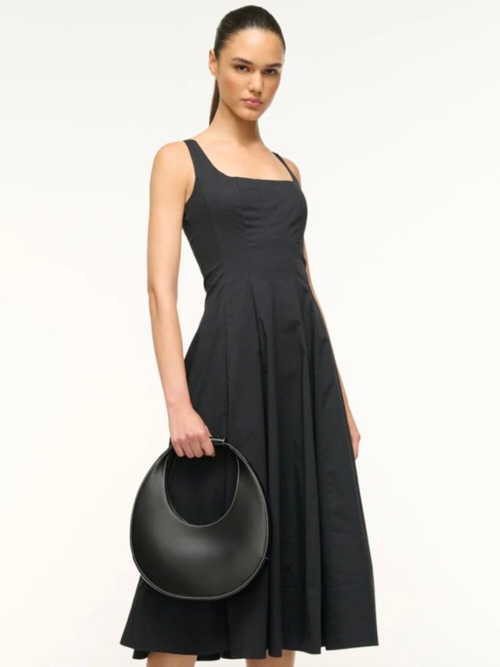 Like NEW Staud Moon Bag Black